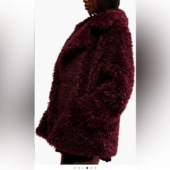 Free People Sophie Faux Fur Peacoat